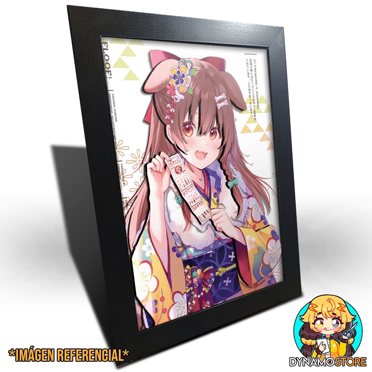 Hololive Inugami Korone New Year - Cuadro 3D
