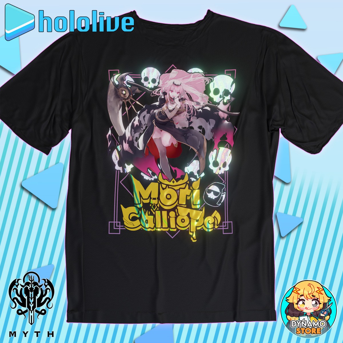 Mori Calliope - Hololive Myth - Polera Holográfica