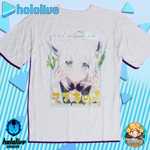 Shirakami Fubuki - Hololive Gamers - Polera Holográfica