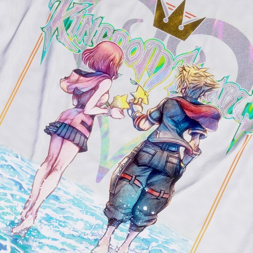 Sora y Kairi - Kingdom Hearts - Polera Holográfica