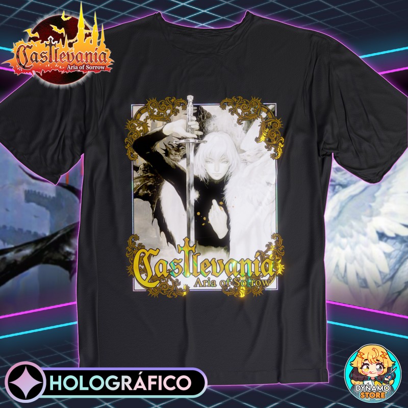 Soma Cruz - Castlevania Aria of Sorrow - Polera Holográfica