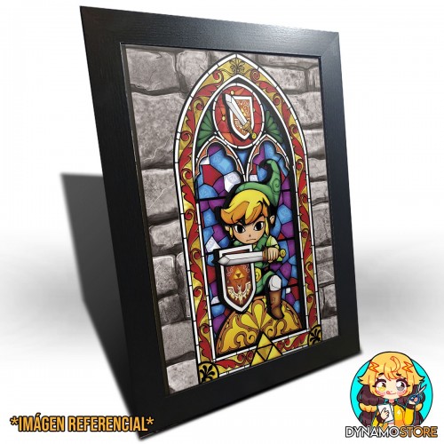 The Legend of Zelda: Wind Waker Sword Vidreal - Cuadro 3D