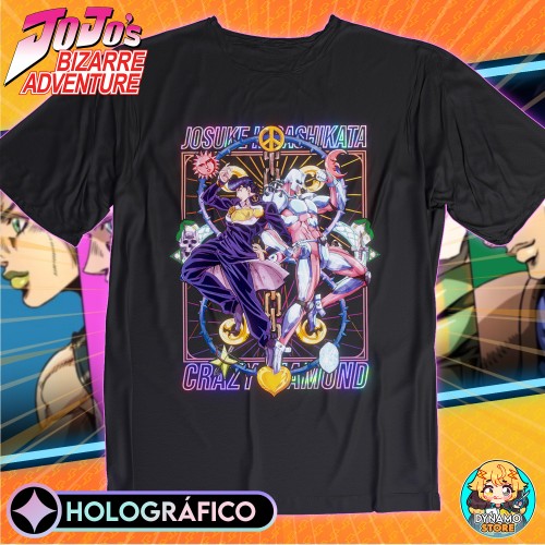 Josuke Higashikata - Jojo's Bizarre Adventure - Polera Holográfica