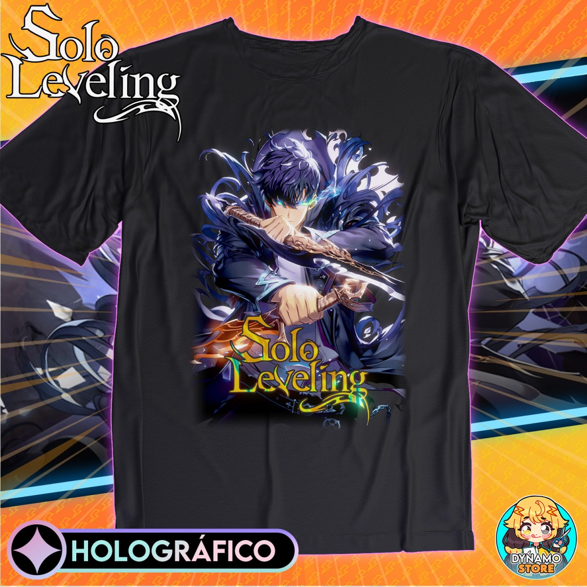 Sung Jin-Woo - Solo Leveling - Polera Holográfica