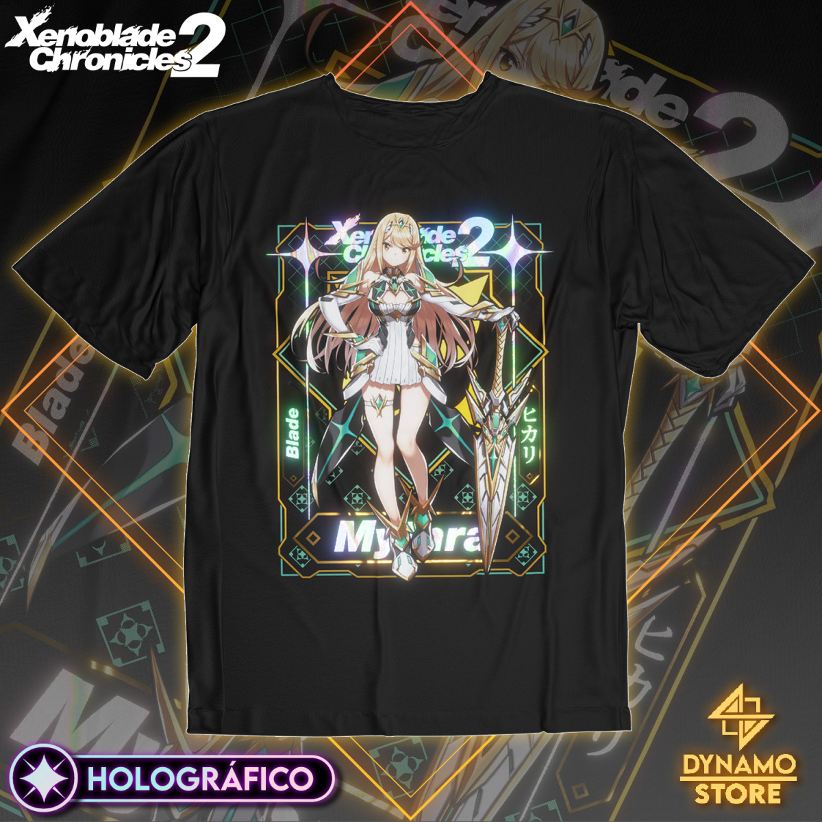 Mythra/Hikari - Xenoblade Chronicles 2 - Polera Holográfica