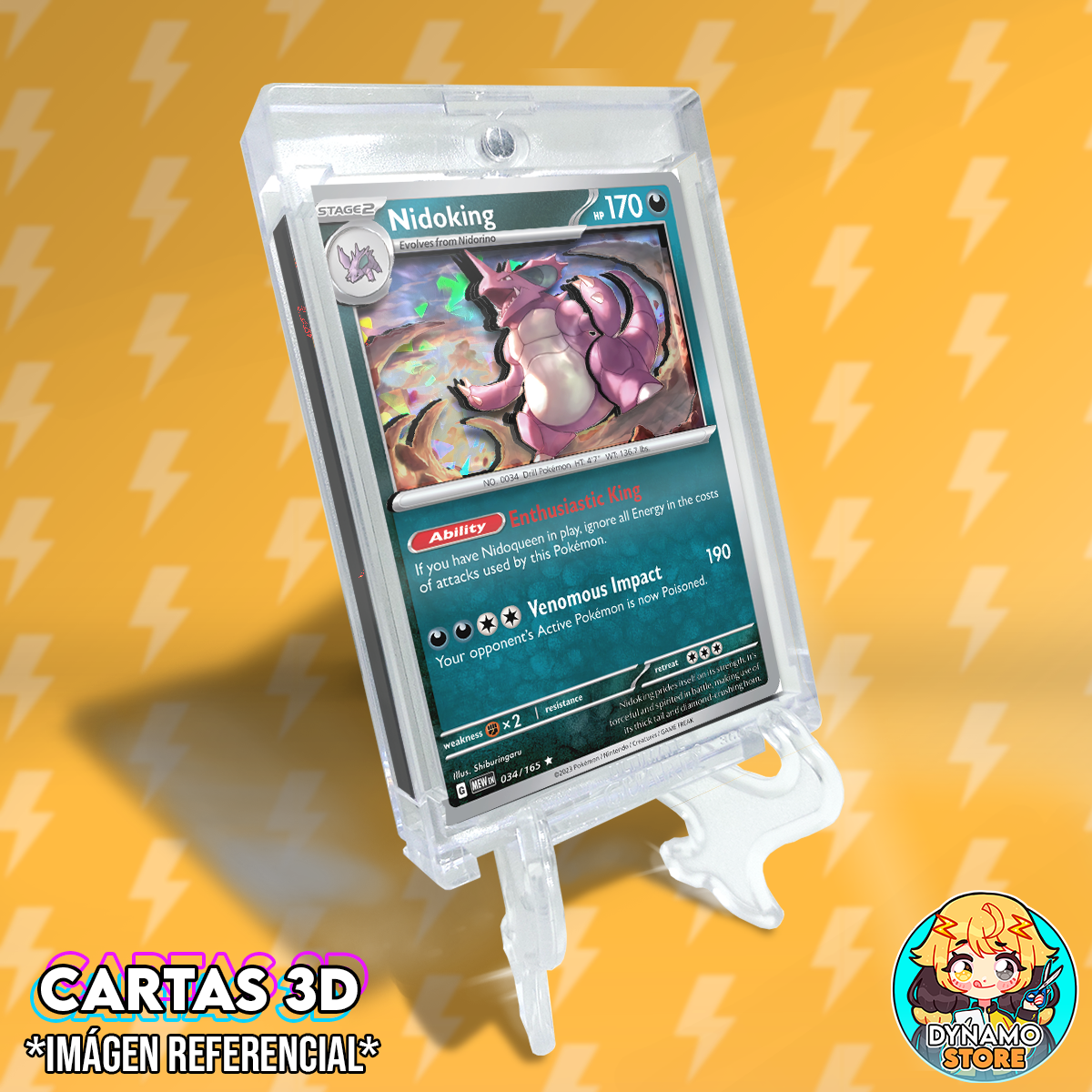 Nidoking, 151 - Carta 3D