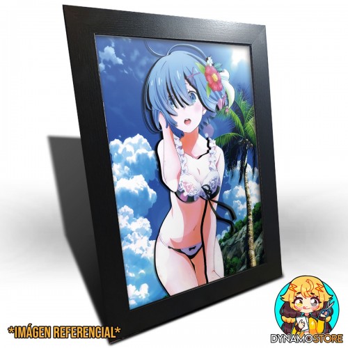 Re:Zero Rem Swimsuit - Cuadro 3D