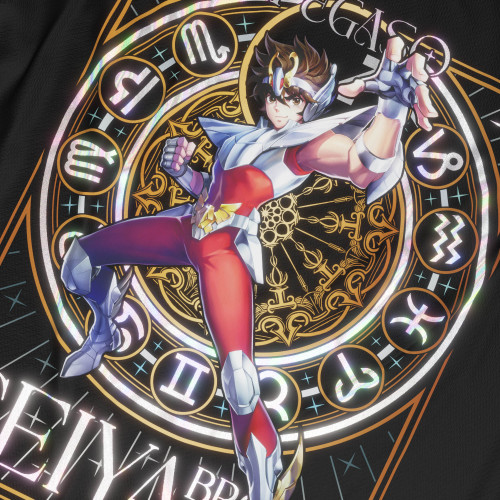 Seiya de Pegaso - Los Caballeros del Zodiaco - Polera Holográfica