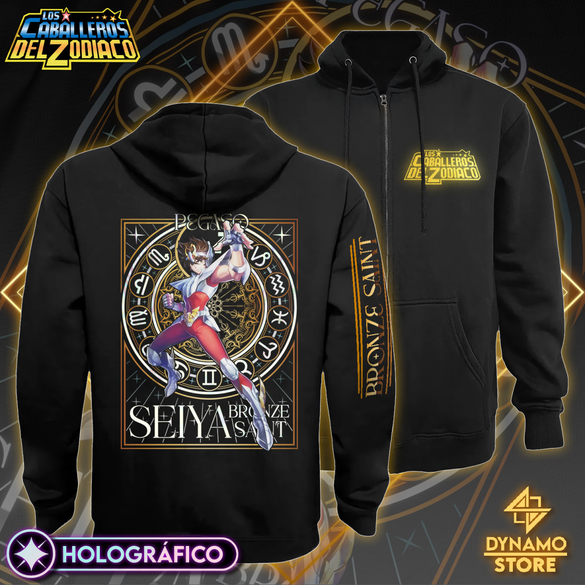 Seiya de Pegaso - Los Caballeros del Zodiaco - Polerón Holográfico