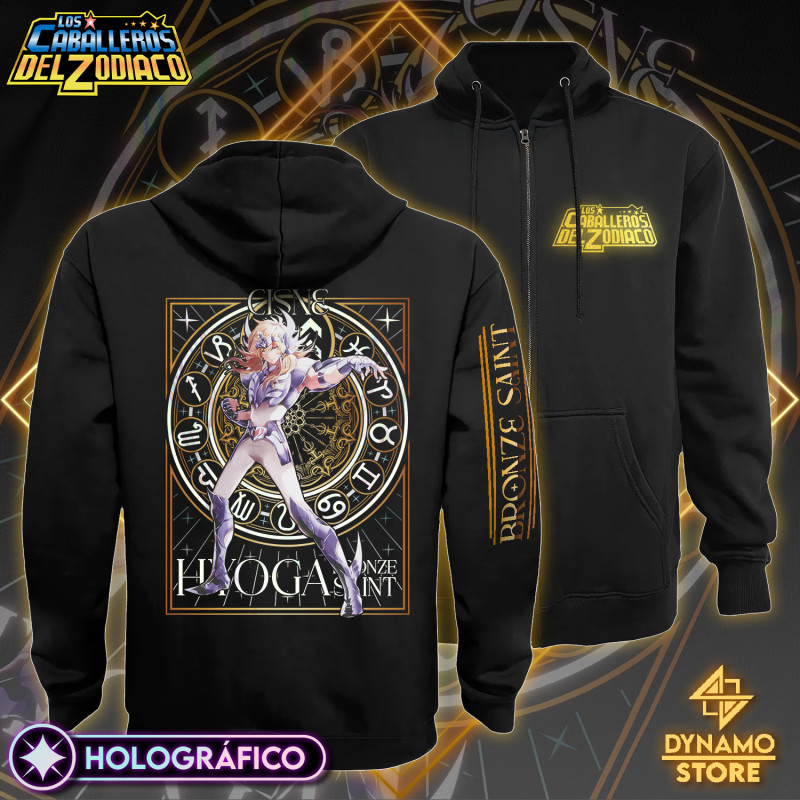 Hyoga de Cisne - Los Caballeros del Zodiaco - Polerón Holográfico