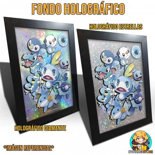 Pokemon Water Starters - Cuadro 3D