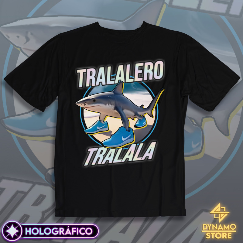 Tralalero Tralala - Brainrot - Polera Holográfica