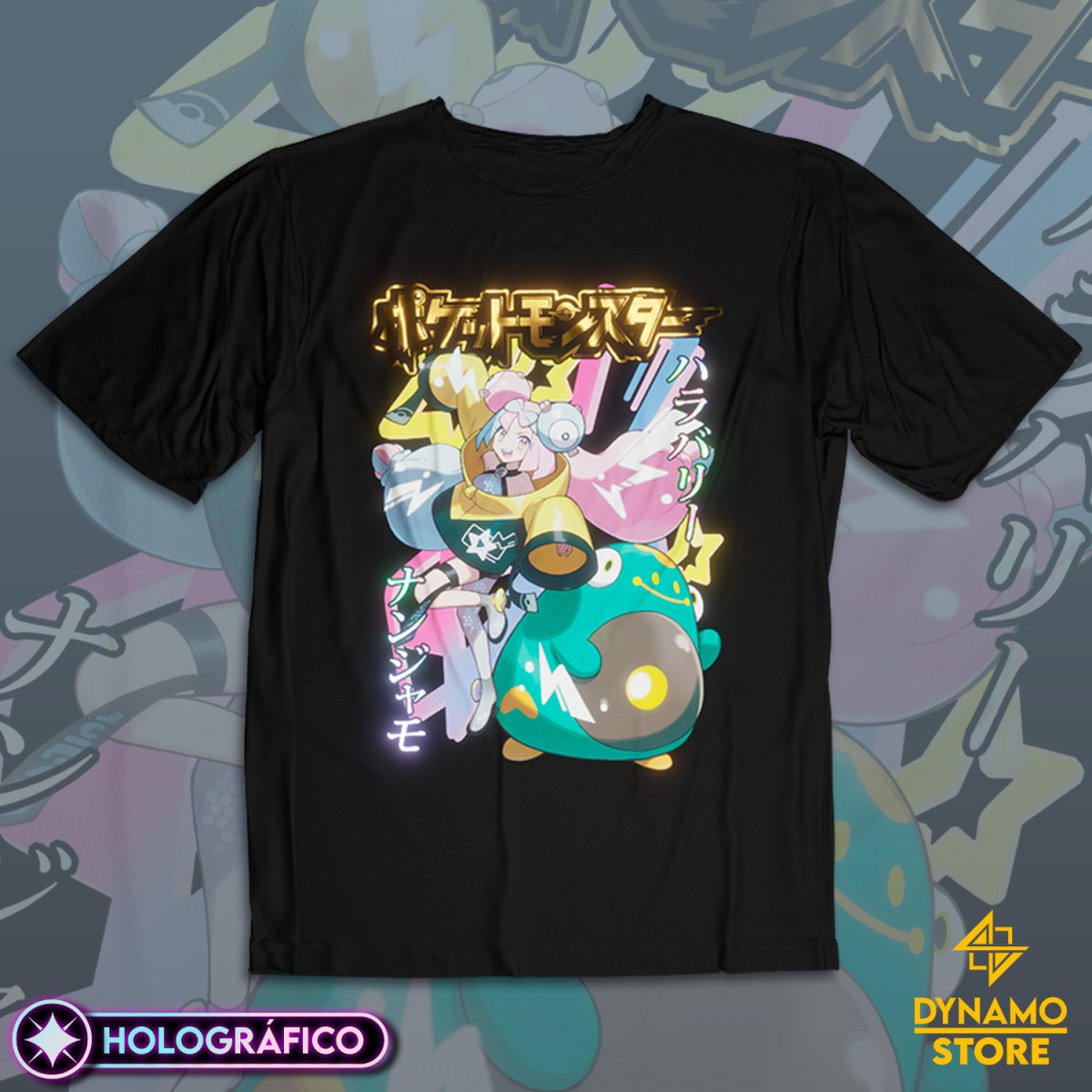 e-Nigma / Iono / Nanjyamo - Pokemon Scarlet and Violet- Polera Holográfica