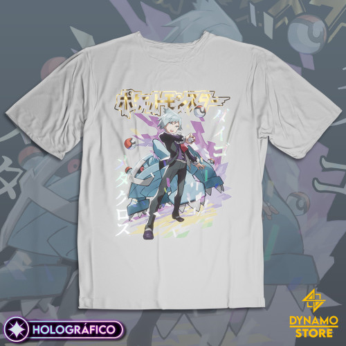 Máximo Peñas / Steven Stones / Daigo Tsuwabuki - Pokemon Ruby and Sapphire - Polera Holográfica