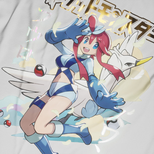 Skyla / Gerania / Fuuro - Pokemon Black and White - Polera Holográfica