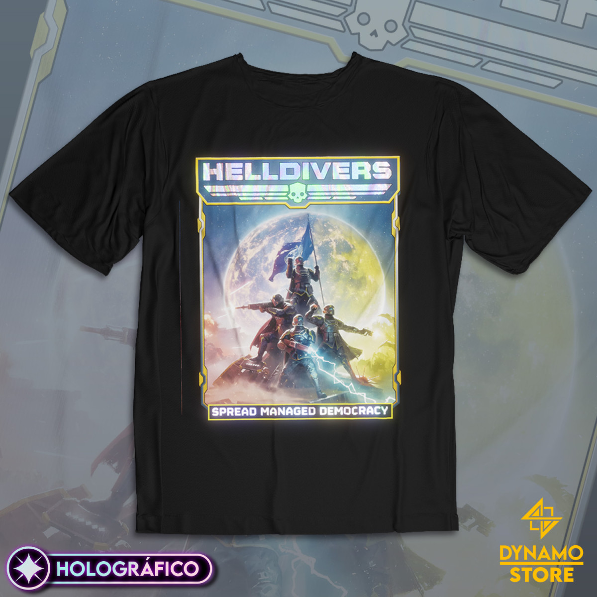 Helldivers 2 - Polera Holográfica