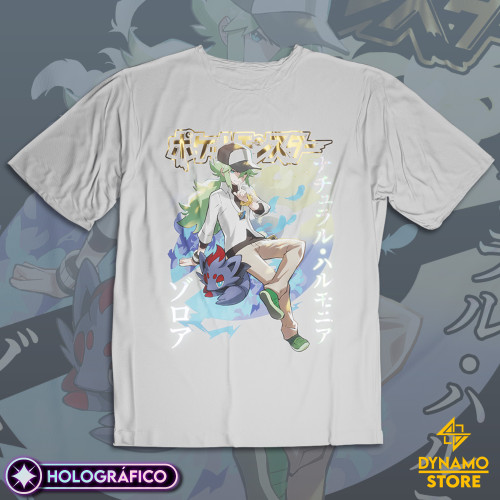 N - Natural Harmonia Gropius - Pokemon Black and White - Polera Holográfica