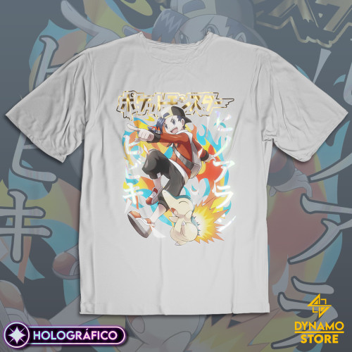 Gold / Eco / Hibiki - Pokemon Silver, Gold y Crystal - Polera Holográfica