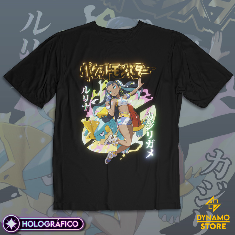 Cathy / Nessa / Rurina - Pokémon Sword & Shield - Polera Holográfica