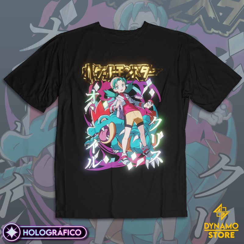 Cristi / Kris - Pokémon Cristal - Polera Holográfica
