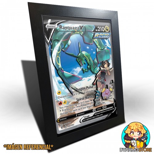 Pokemon TCG Rayquaza V Alternative Art - Cuadro 3D