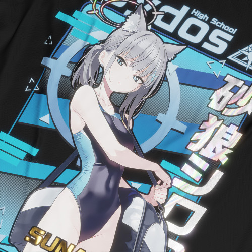 Ookami Shiroko (Swimsuit) - Blue Archive - Polera Holográfica