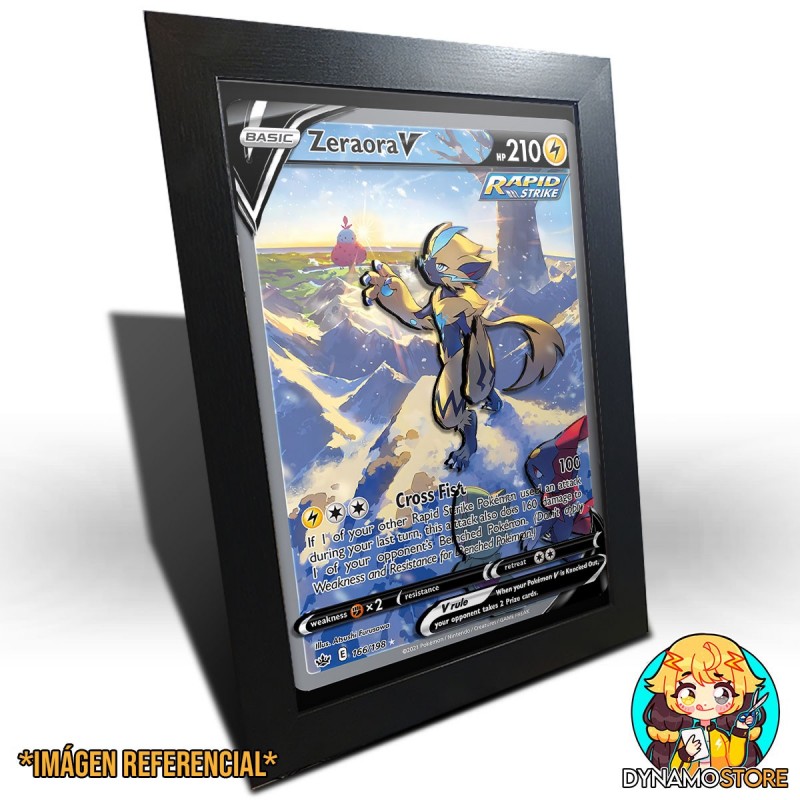 Pokemon TCG Zeraora V Alternative Art - Cuadro 3D