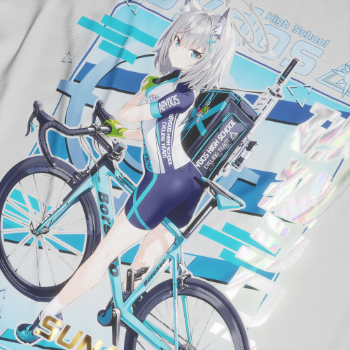 Ookami Shiroko (Riding) - Blue Archive - Polera Holográfica