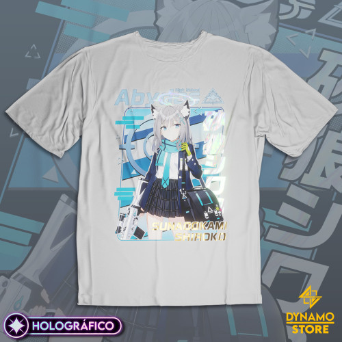Ookami Shiroko - Blue Archive - Polera Holográfica