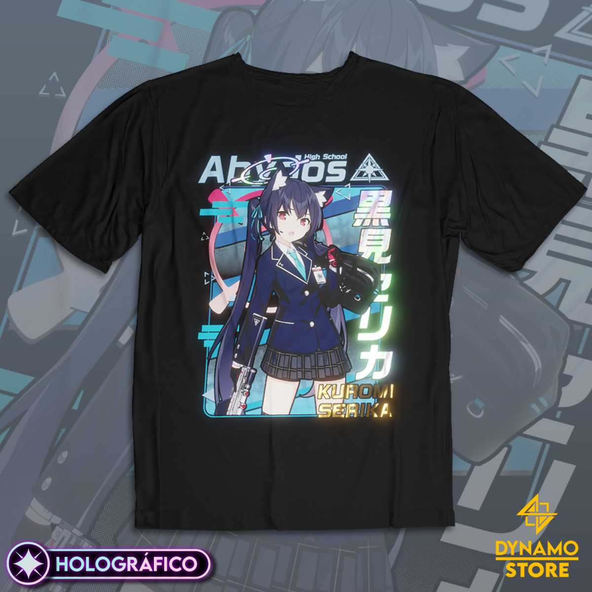 Kuromi Serika - Blue Archive - Polera Holográfica