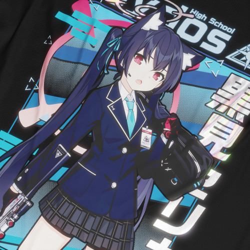 Kuromi Serika - Blue Archive - Polera Holográfica