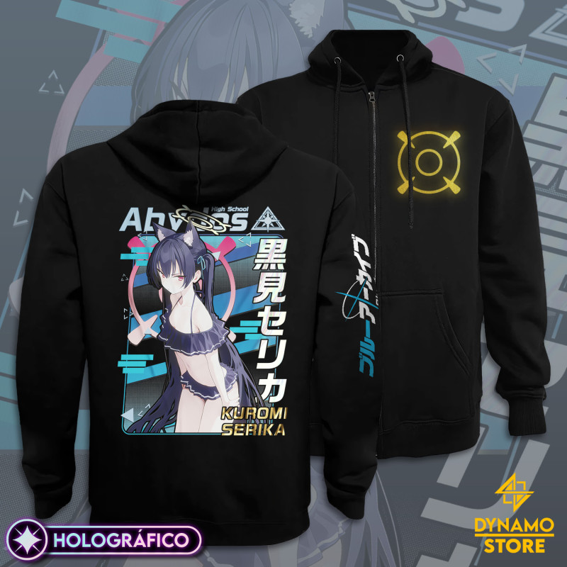 Kuromi Serika (Swimsuit) - Blue Archive - Polerón Holografico