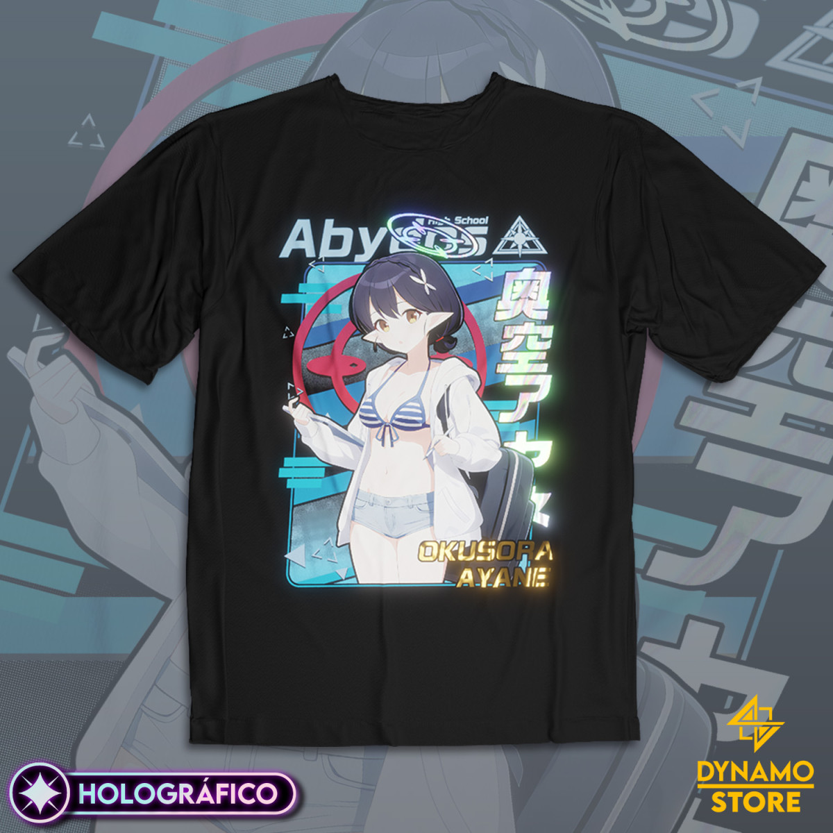 Okusora Ayane (Swimsuit) - Blue Archive - Polera Holográfica
