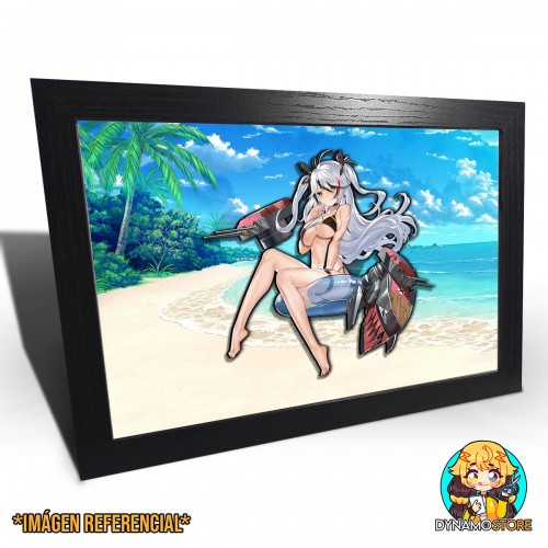 Azur Lane Prinz Eugen Swimsuit - Cuadro 3D