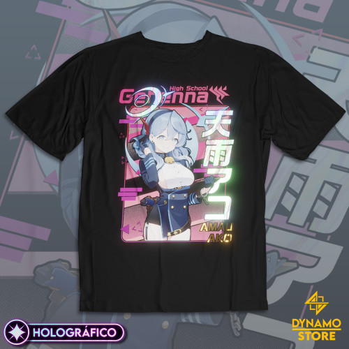 Amau Ako - Blue Archive - Polera Holográfica