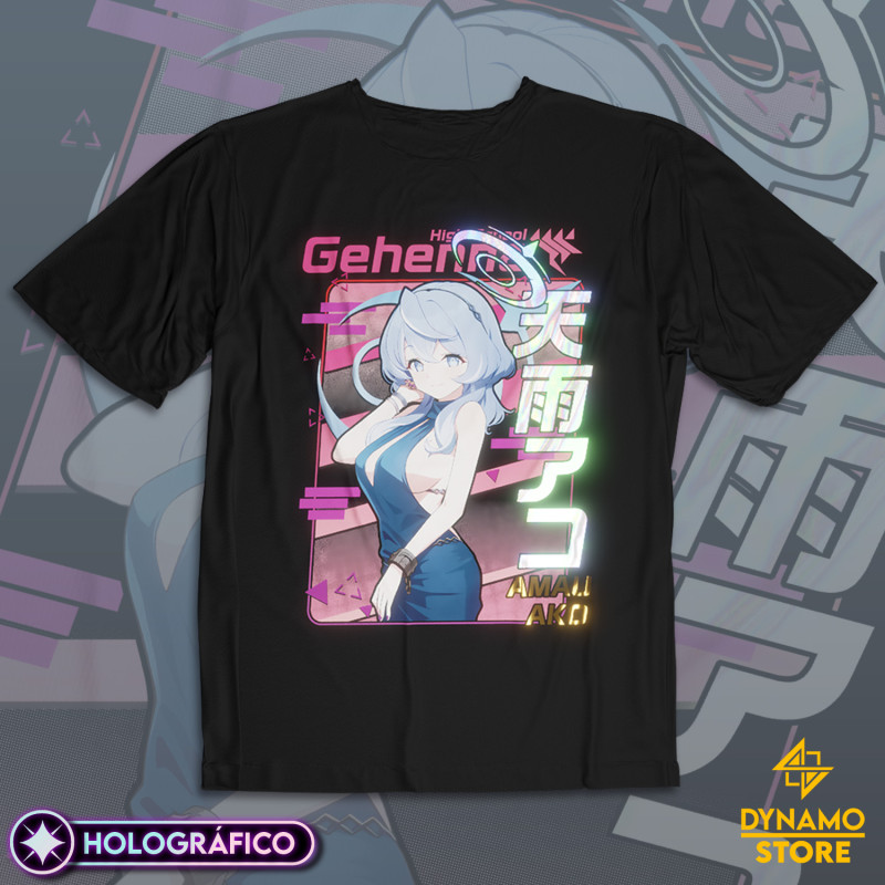 Amau Ako (Dress ver.) - Blue Archive - Polera Holográfica