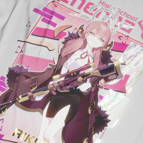 Rikuhachima Aru - Blue Archive - Polera Holográfica