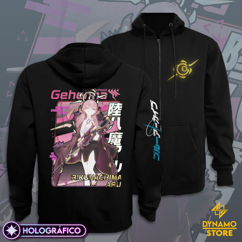 Rikuhachima Aru - Blue Archive - Polerón Holografico