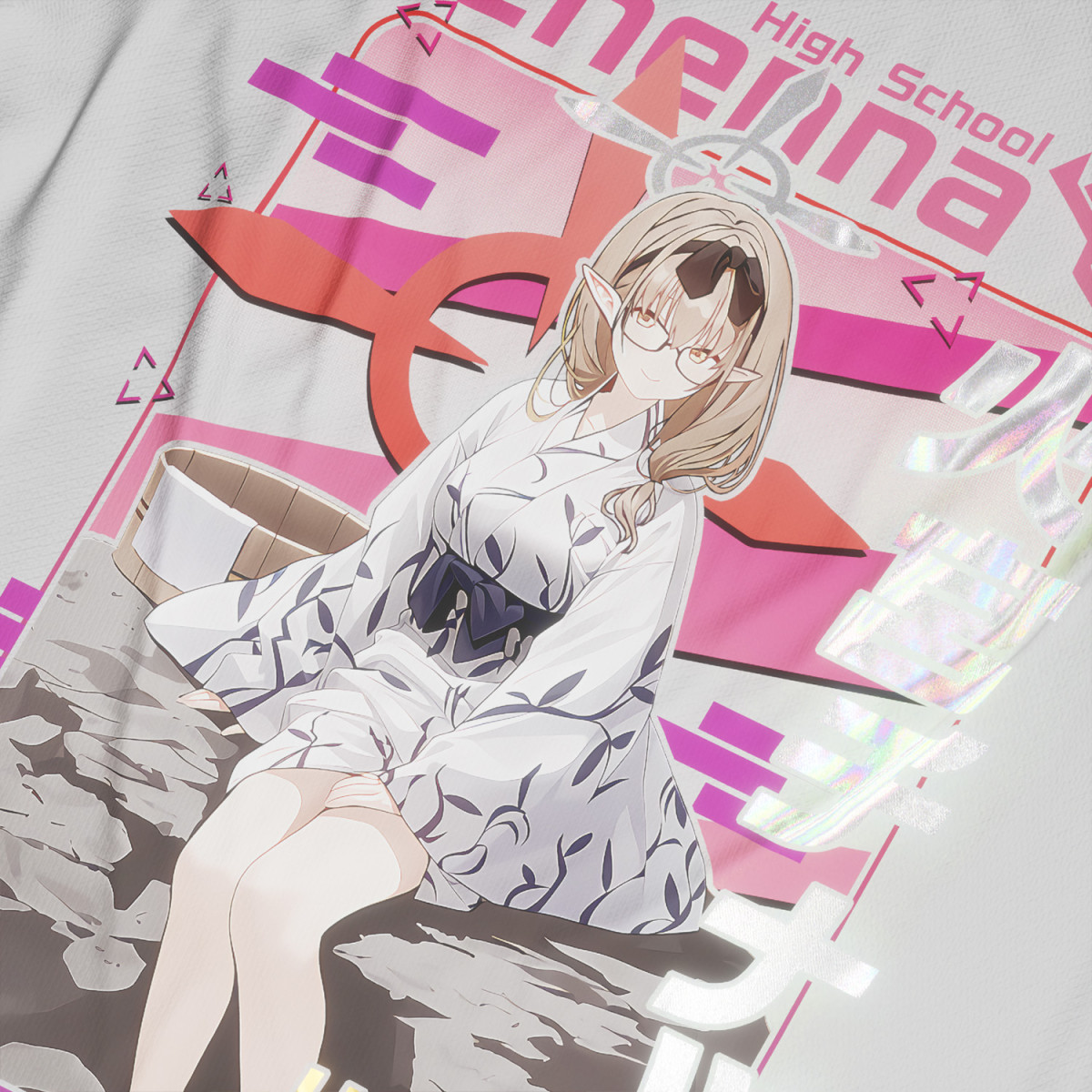 Hinomiya Chinatsu (Hot Spring ver.) - Blue Archive - Polera Holográfica