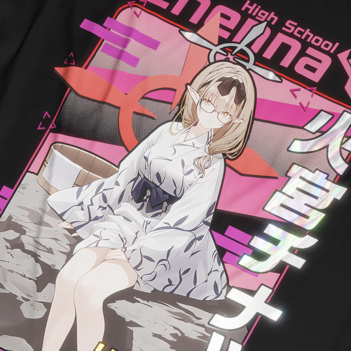 Hinomiya Chinatsu (Hot Spring ver.) - Blue Archive - Polera Holográfica
