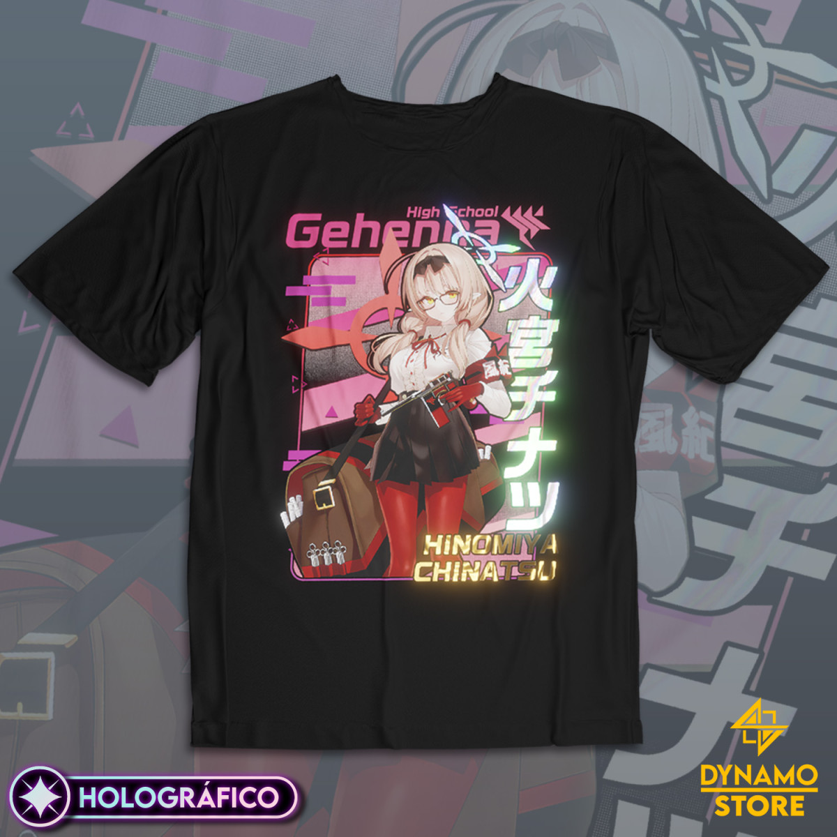 Hinomiya Chinatsu - Blue Archive - Polera Holográfica