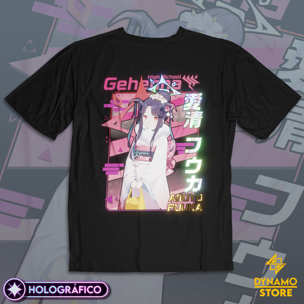 Aikiyo Fuuka (New Year ver.) - Blue Archive - Polera Holográfica