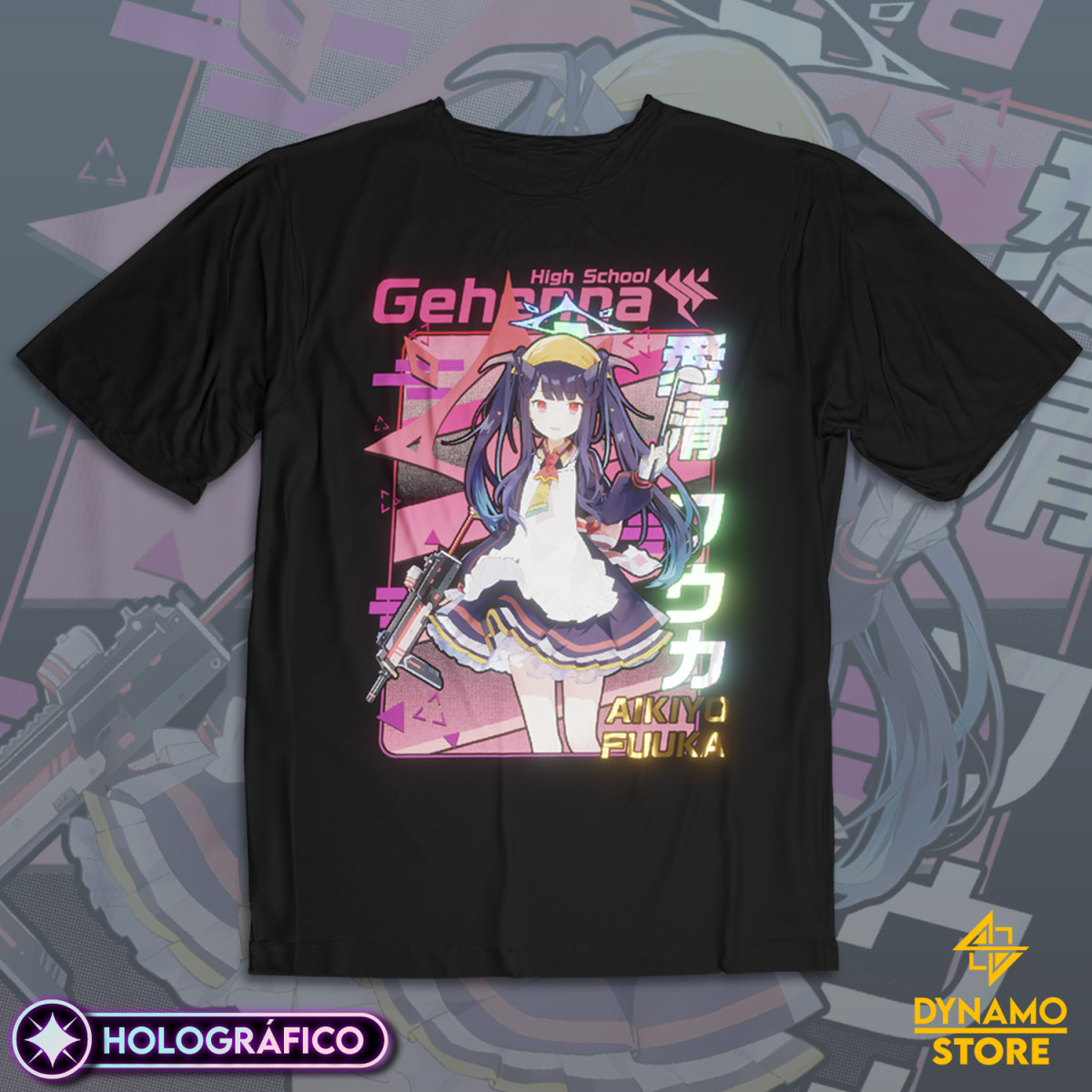 Aikiyo Fuuka - Blue Archive - Polera Holográfica