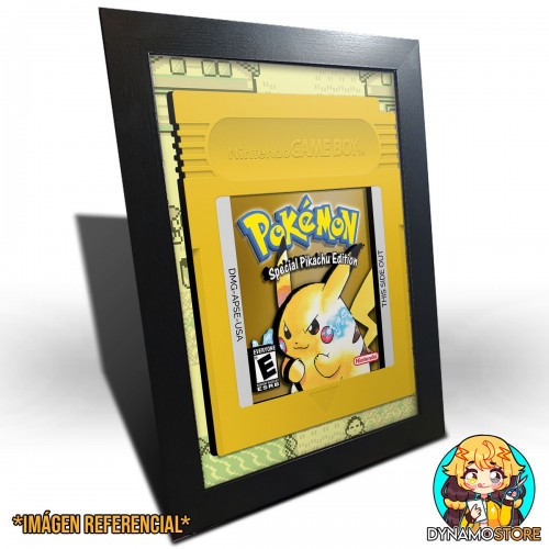 Cartucho Pokemon Yellow - Cuadro 3D