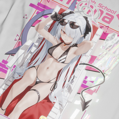 Shiromi Iori (Swimsuit ver.) - Blue Archive - Polera Holográfica