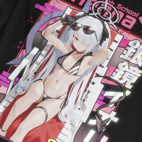 Shiromi Iori (Swimsuit ver.) - Blue Archive - Polera Holográfica