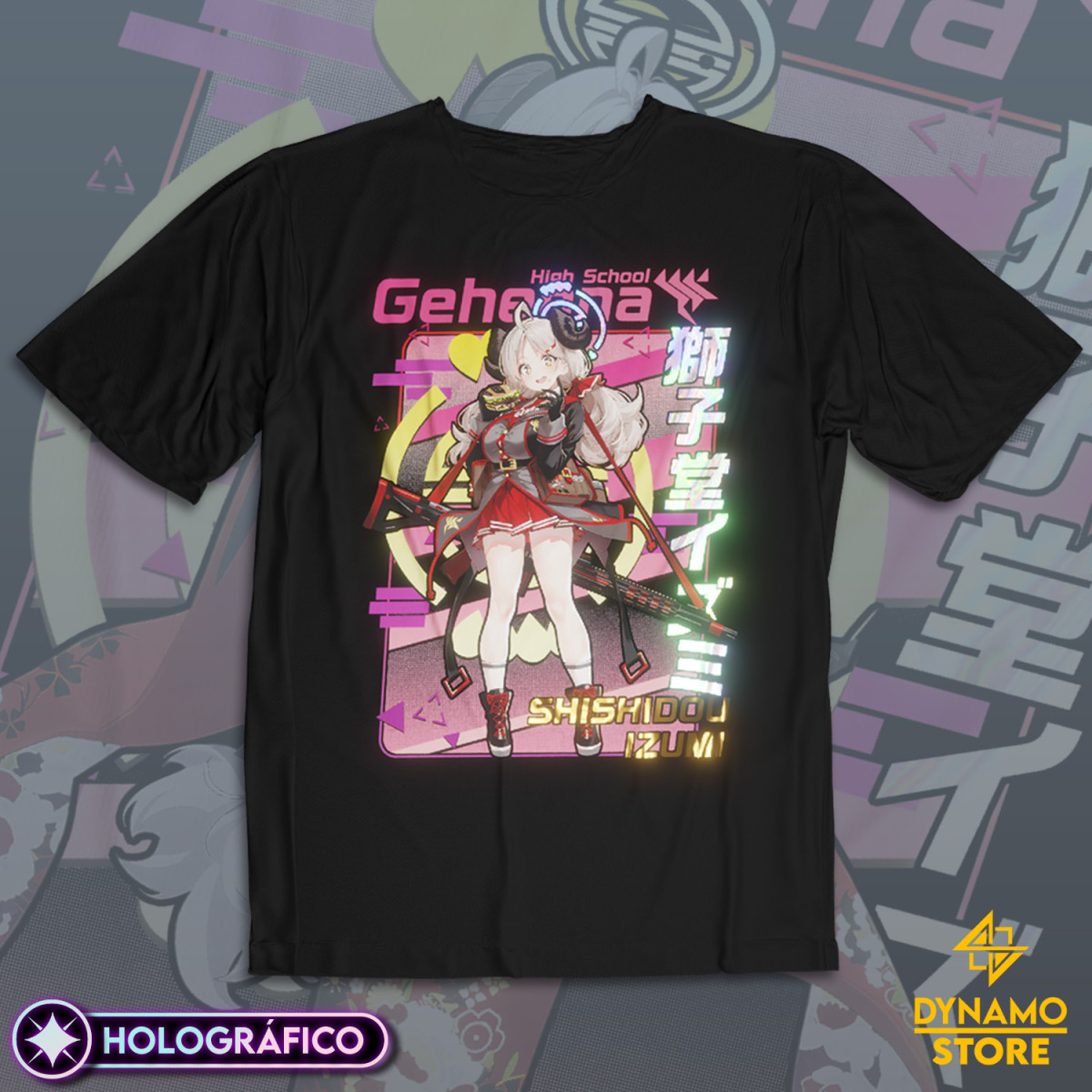 Shishidou Izumi - Blue Archive - Polera Holográfica