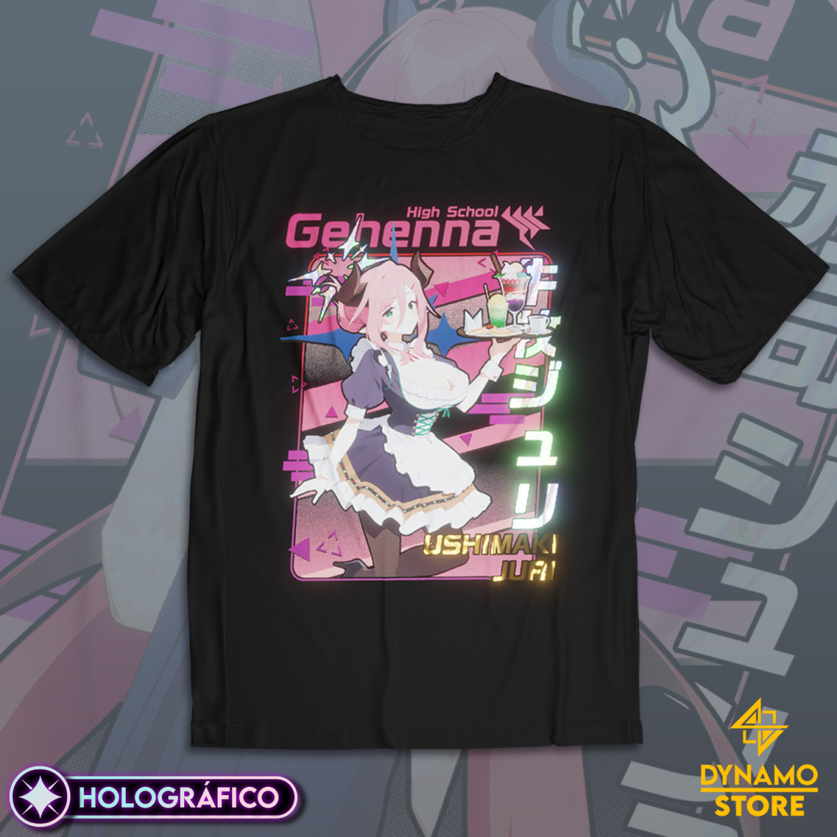 Ushimaki Juri (Part timer ver.) - Blue Archive - Polera Holográfica