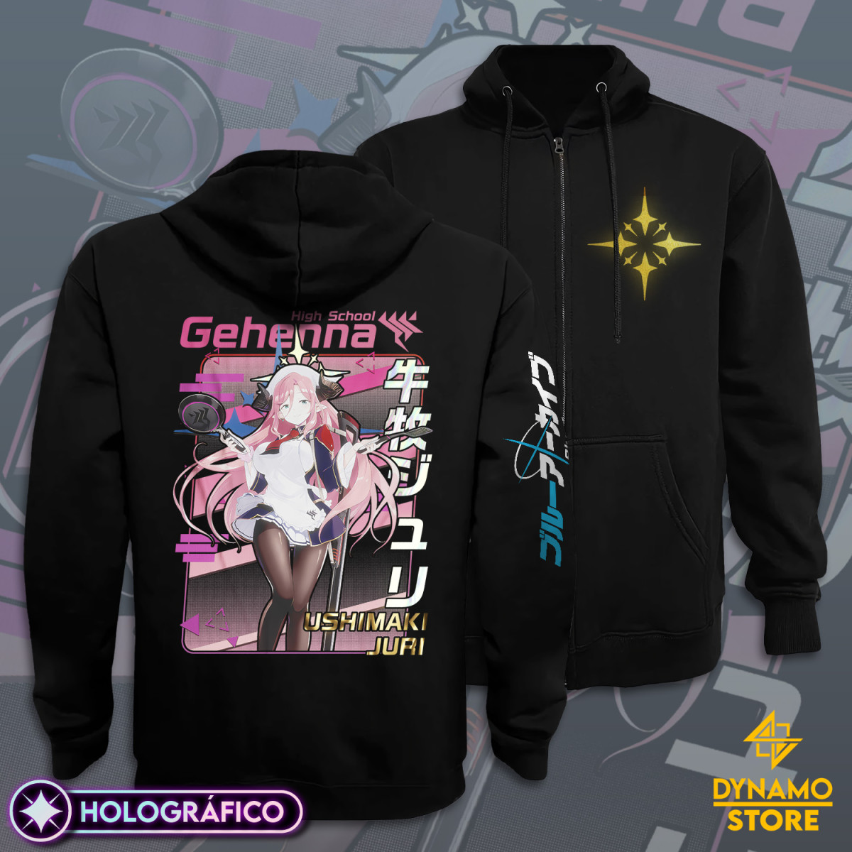 Ushimaki Juri - Blue Archive - Polerón Holografico
