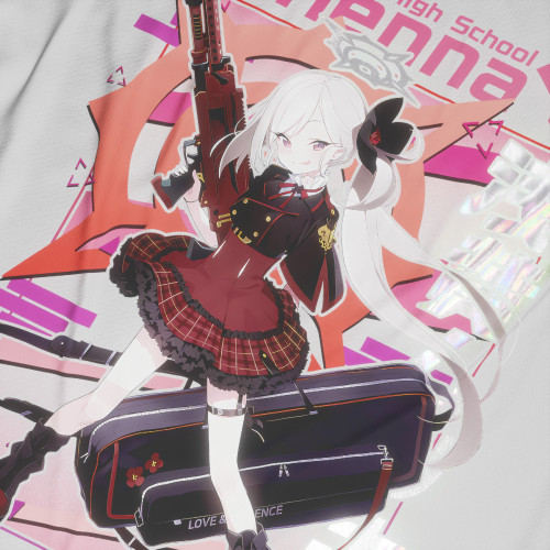 Asagi Mutsuki - Blue Archive - Polera Holográfica